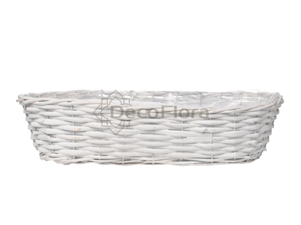 Корзина ивовая d40 h15 hh10*33 белая