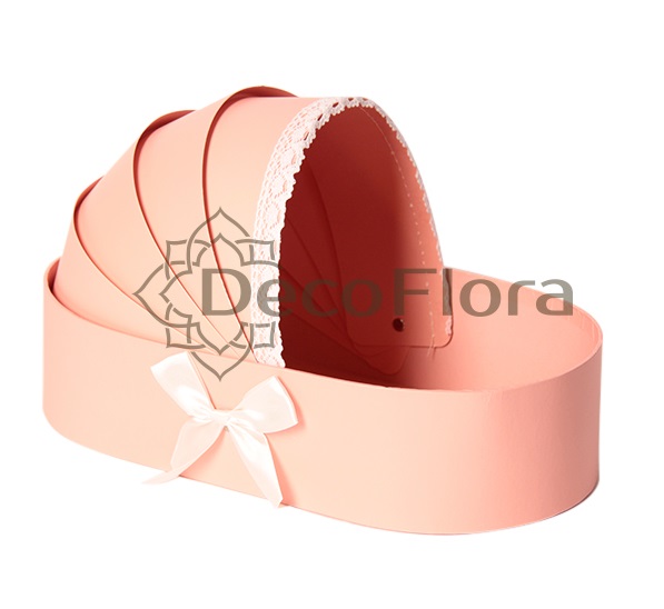Коробка Коляска розовый 39*23,3*9см 