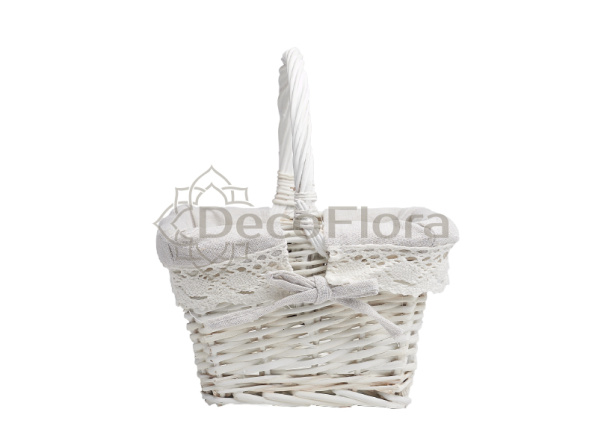 Корзина ивовая d20 h20 hh23 белая