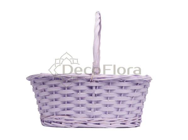 Корзина ивовая d30*21 h12 hh25 сиреневая
