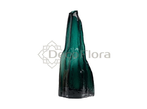 Ваза (стекло) Stone D13 H12 HH31 зеленая