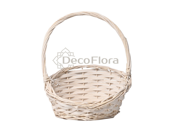 Корзина ивовая d25 h25*30 белая