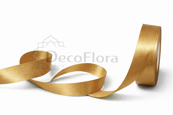 Лента атласная 2,5cm*25ярд - 105 - пепельно-коричневая
