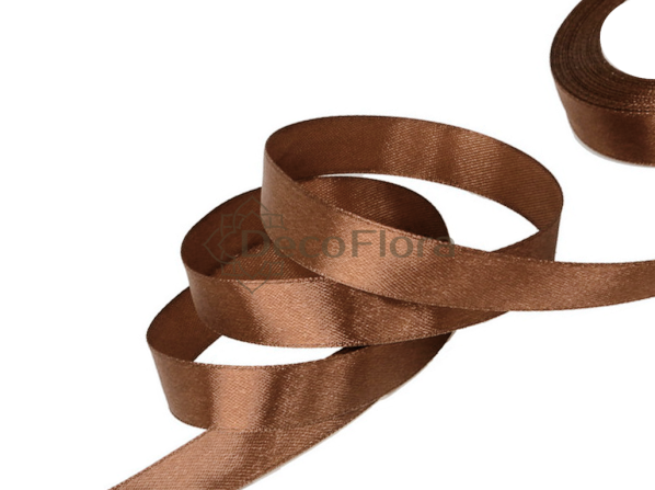 Лента атласная 1,2cm*20м - 076 - карамельный