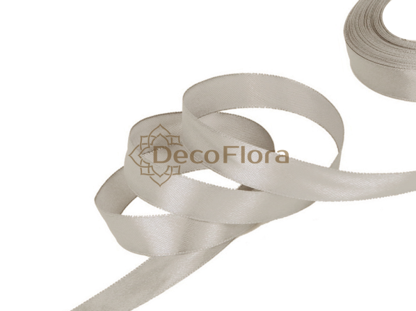 Лента атласная 1,2cm*20м - 1115 - пепельно-бежевый 