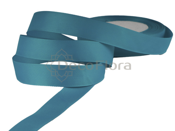Лента репсовая 3cm*20м - 1043 - темно-бирюзовая 