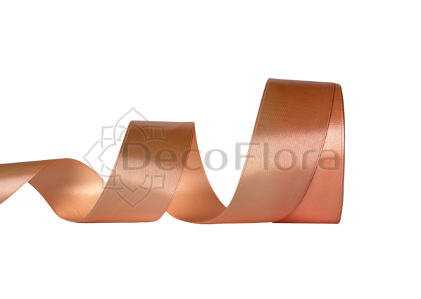 Лента атласная 4cm*25ярд - 088 - персик 