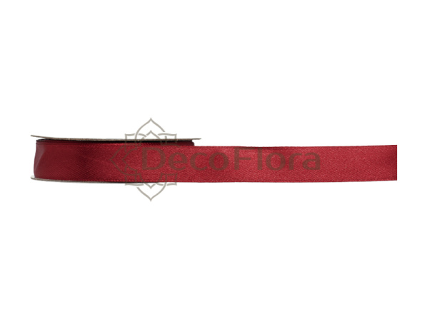 Лента атласная 1,5cm*25ярд бордовый