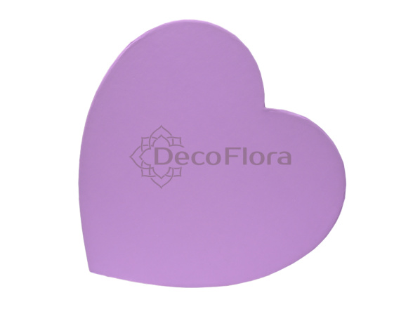 Коробка из набора сердце 25*24*12 сиреневая
