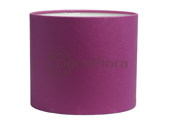 Коробка цилиндр 21*21см сливовая