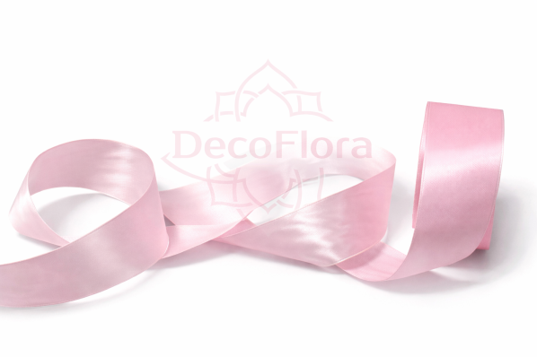 Лента атласная 4cm*25ярд - 004 - розовая